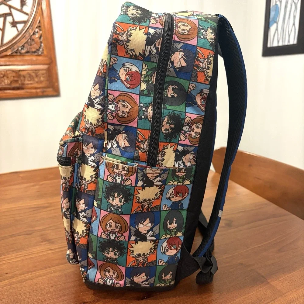 Bioworld My Hero Academia Chibi Print Backpack Laptop Sleeve Multicolor